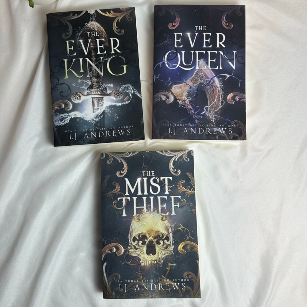 The Ever King Queen Mist Thief L.J. Andrews OOP Indie Paperback Set Ever Seas